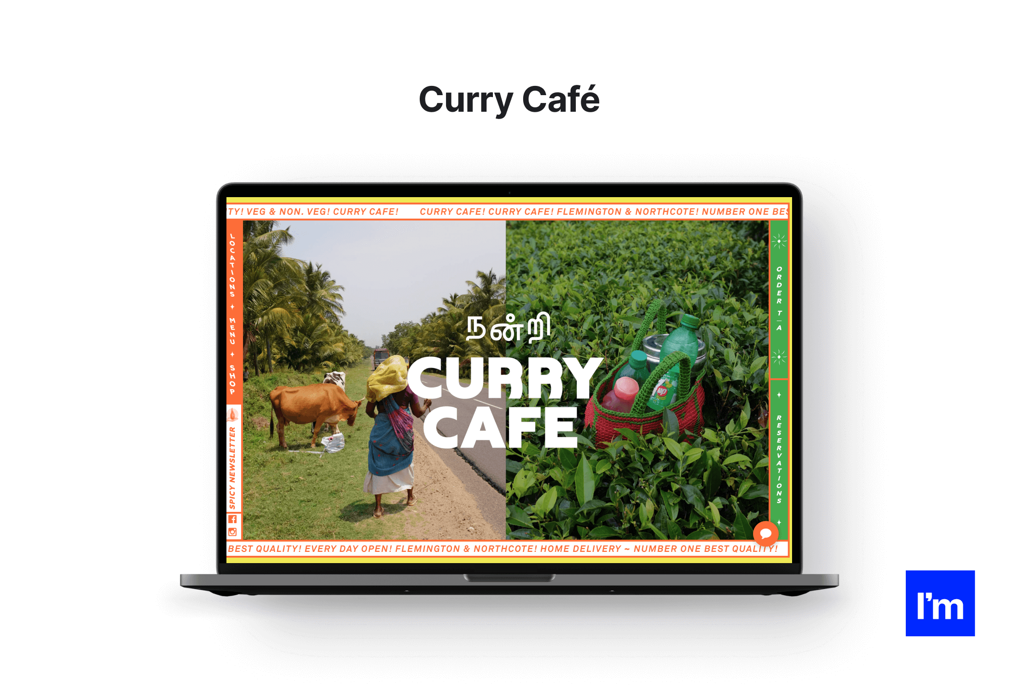 10 przykładów dobrych praktyk w web designie na 2022 rok:Curry Cafe