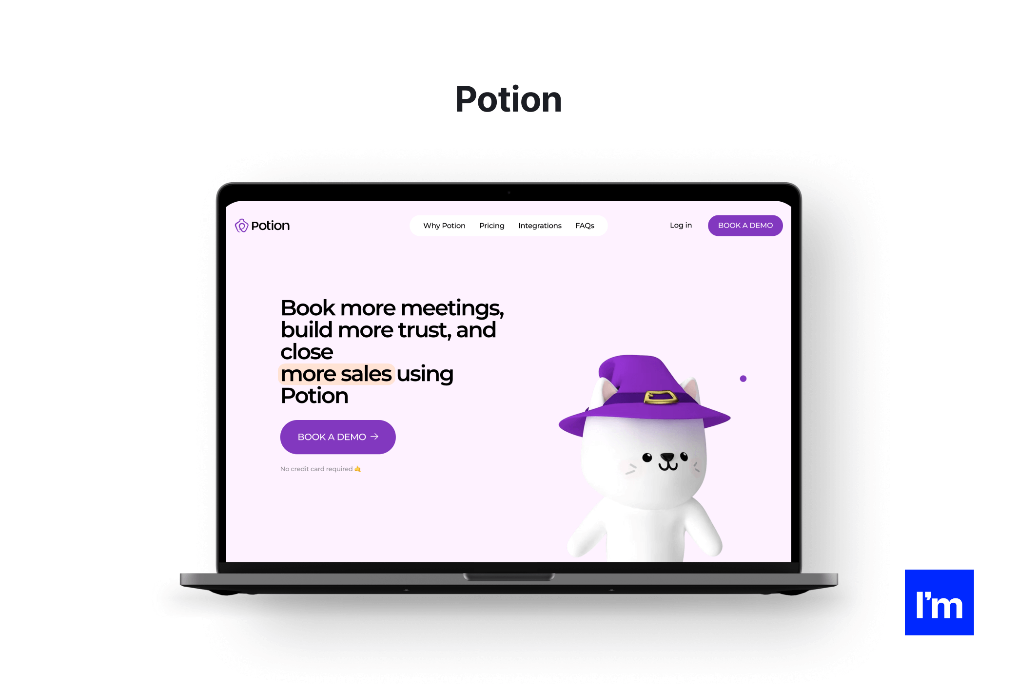 10 przykładów dobrych praktyk w web designie na 2022 rok:Potion