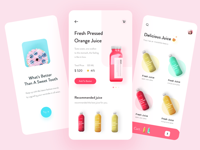 21 Dazzling Examples of Mobile App UI Design to Inspire You in 2022 - food delivery service