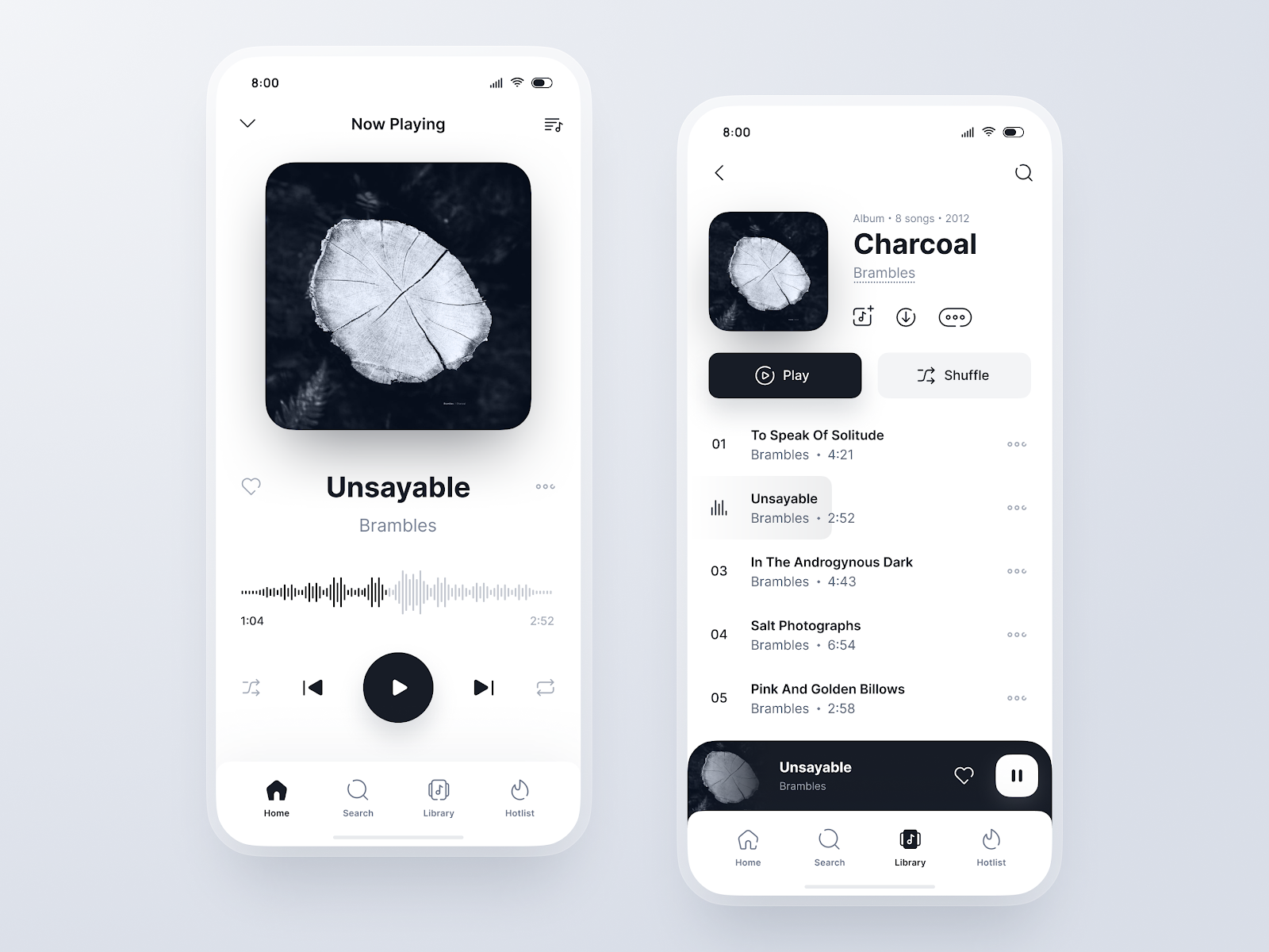 21 Dazzling Examples of Mobile App UI Design to Inspire You in 2022 - music player