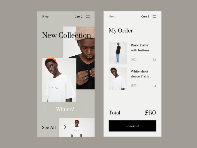 21 Dazzling Examples of Mobile App UI Design to Inspire You in 2022 - shop app