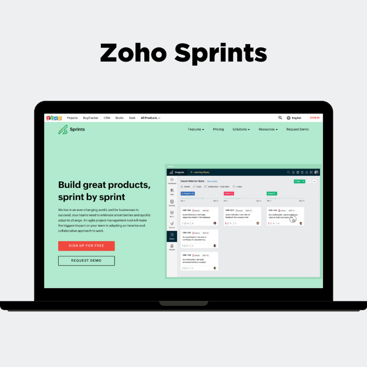 zoho sprints - narzędzie jira