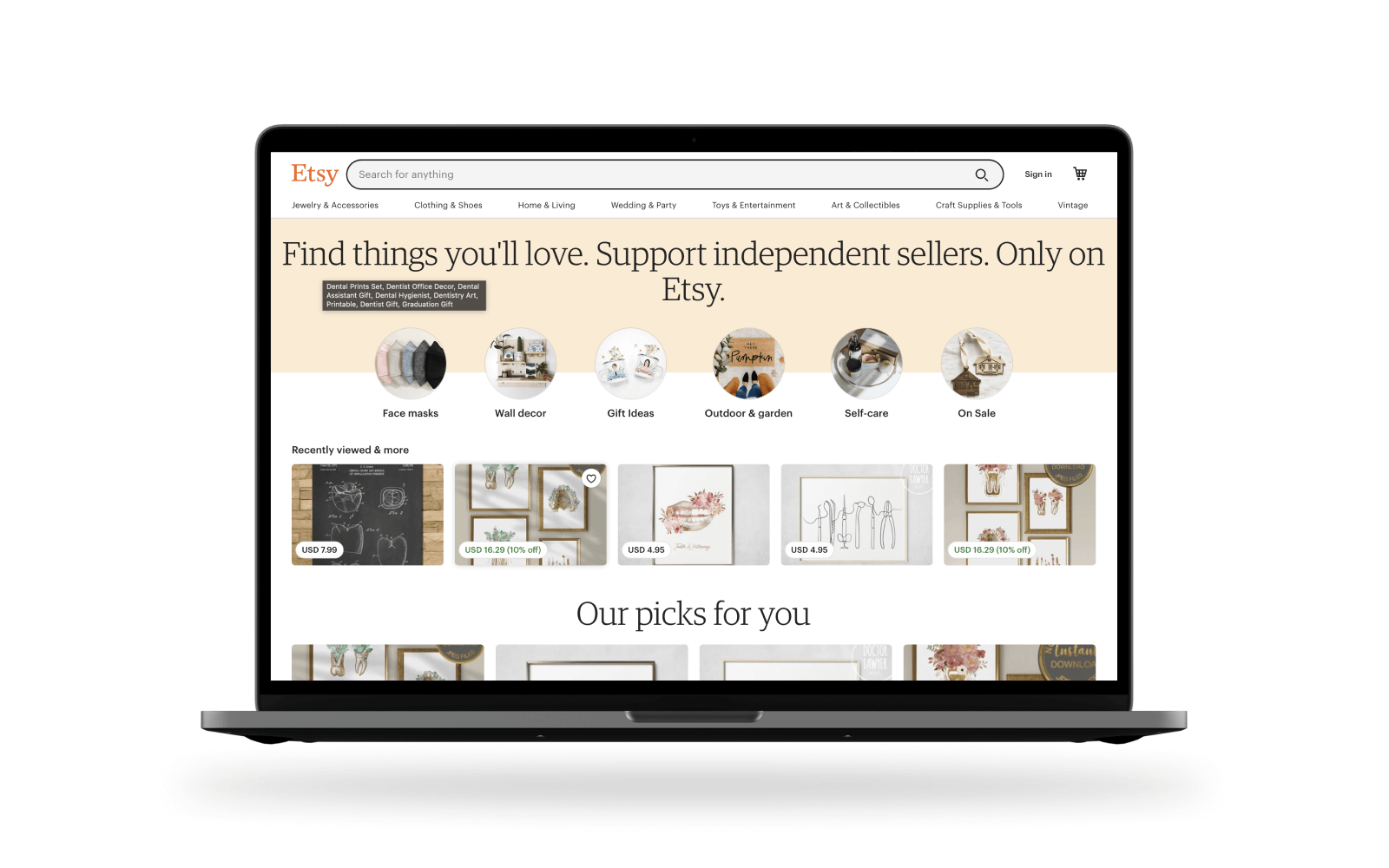Aplikacje webowe w PHP: Etsy