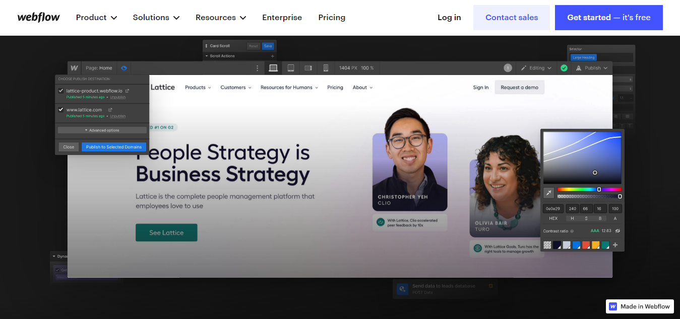 Hubspot CMS Alternatives - Webflow