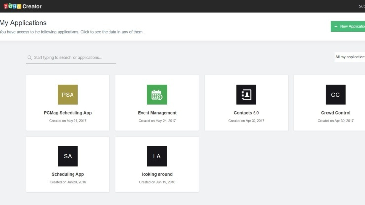 Przegląd platform low-code - zoho