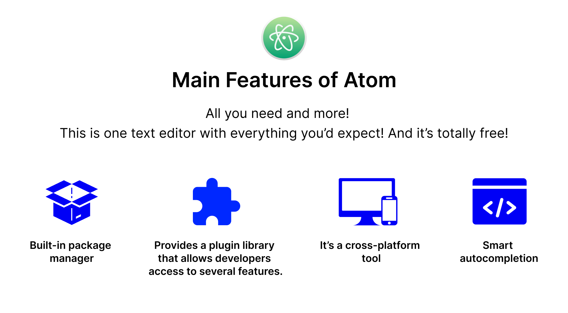 Main Features of Atom (1)