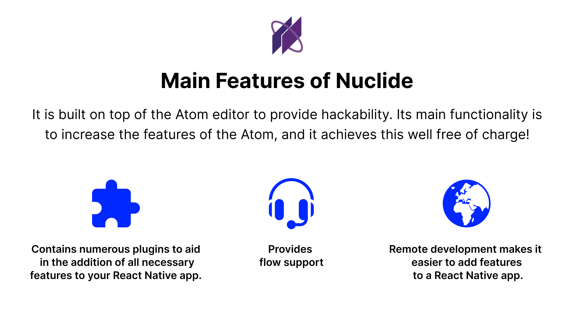 Main Features of Nuclide