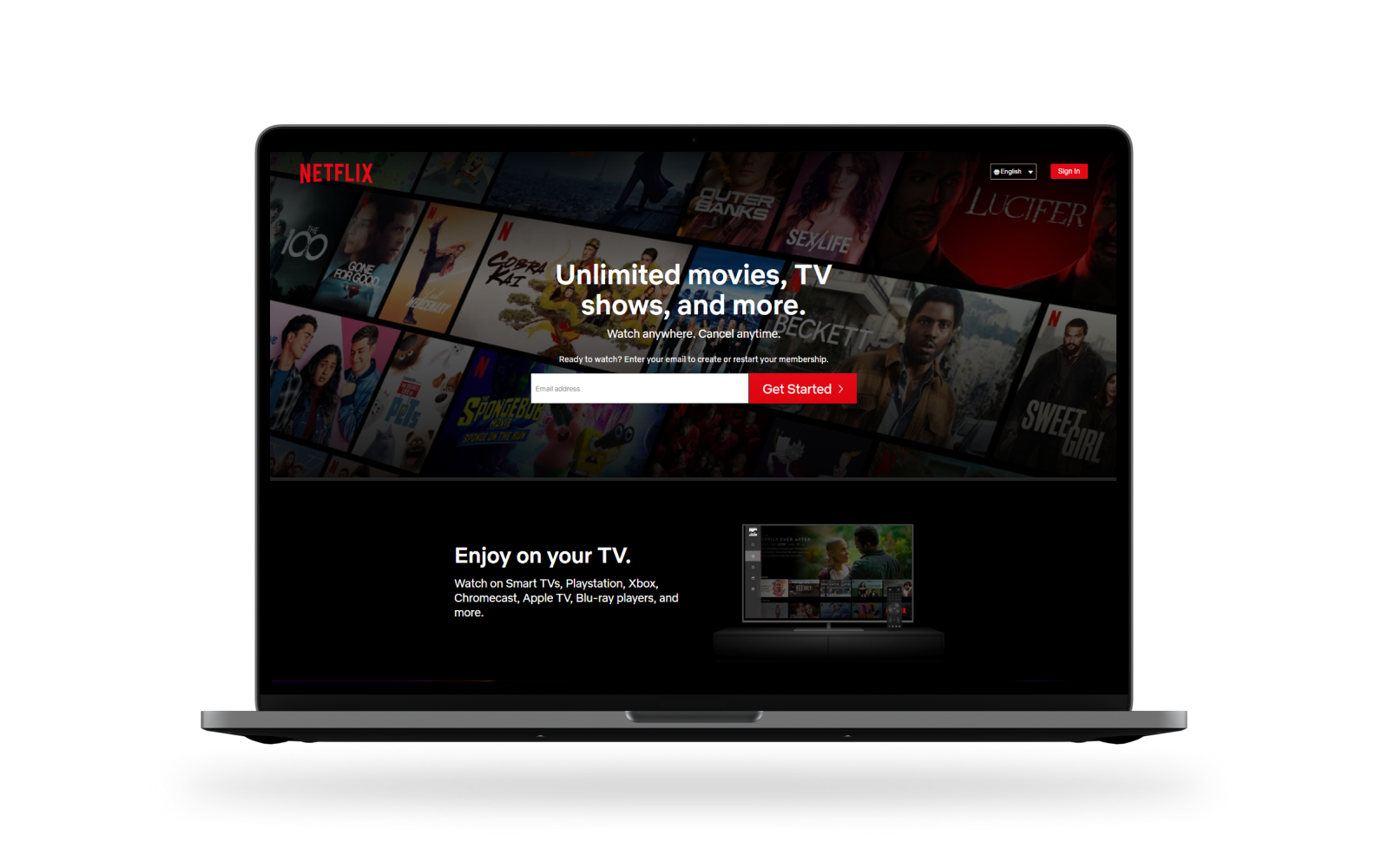 amazing examples of python web dev netflix mockup