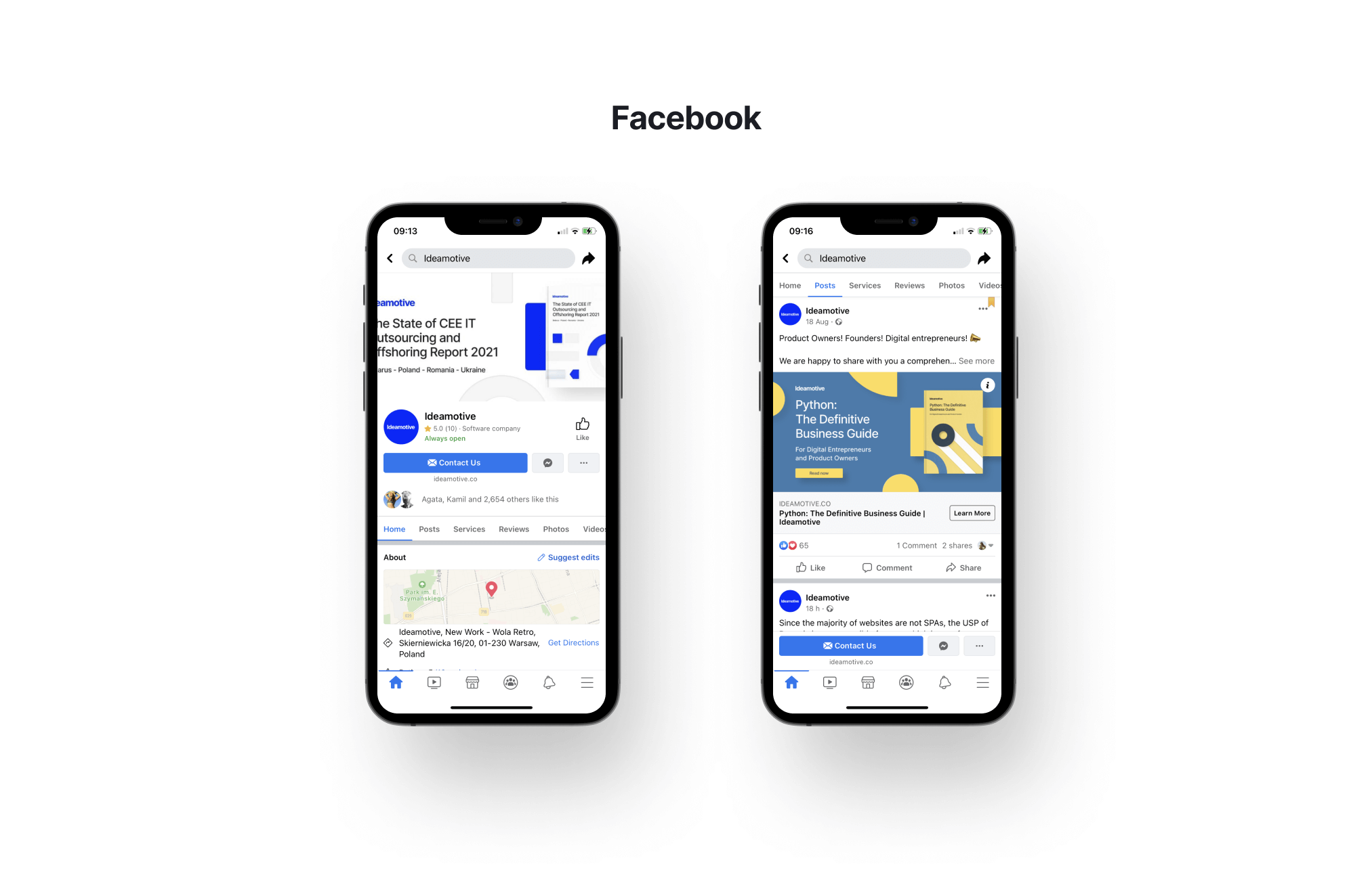 React Native vs. Swift –  Mockup Facebook