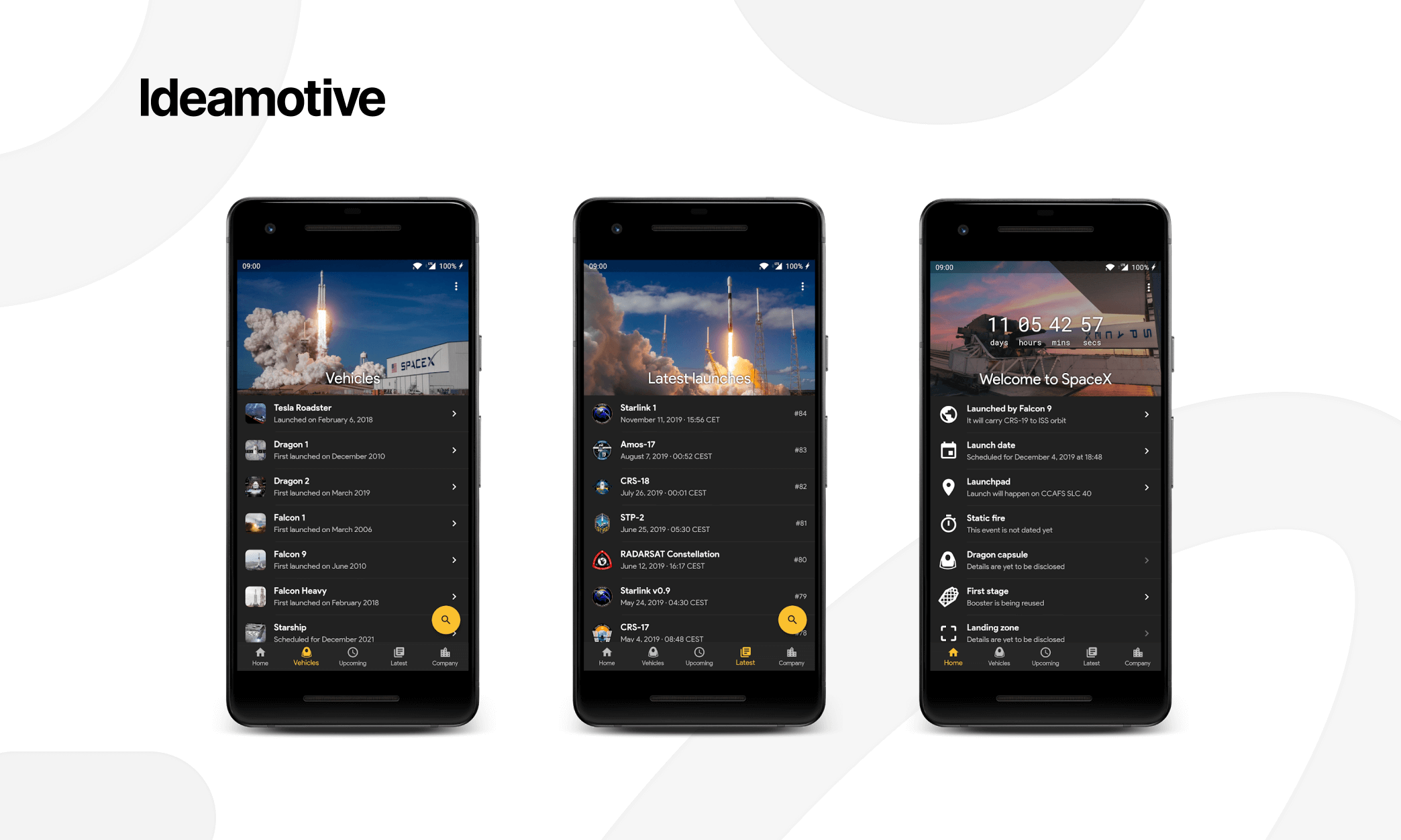 amazing examples of flutter mobile development spacex go