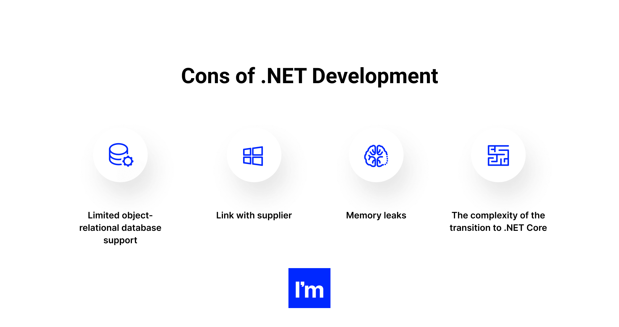 The Business Side of .NET Development - infographic 4 - Cons