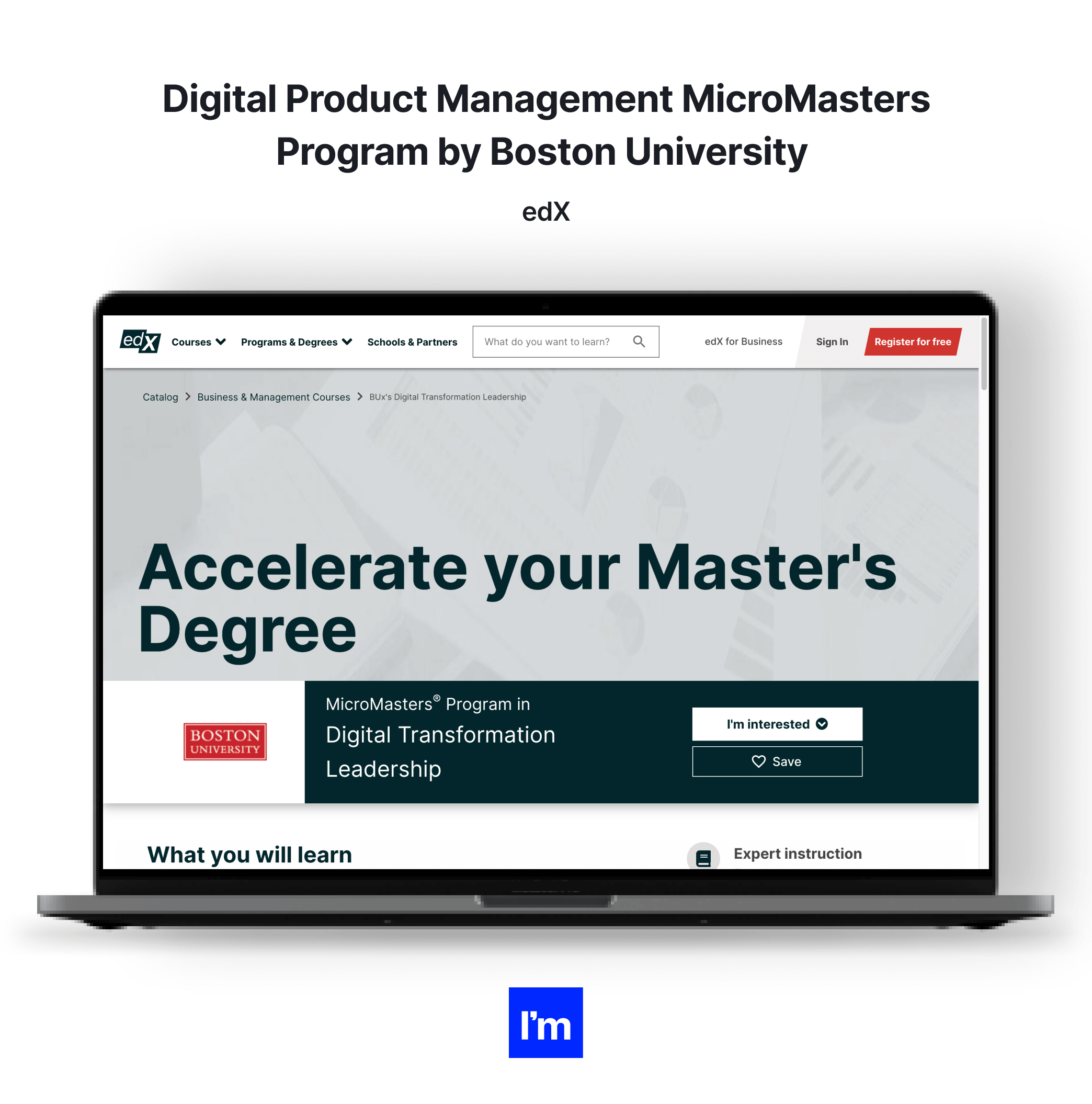 Top 10 Product Management Certification Programs - Digital Product Management MicroMasters Program by Boston University