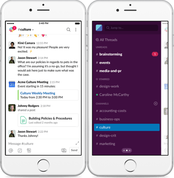 WOW Your Users With These 31 UX Best Practices for Mobile Design - slack 1