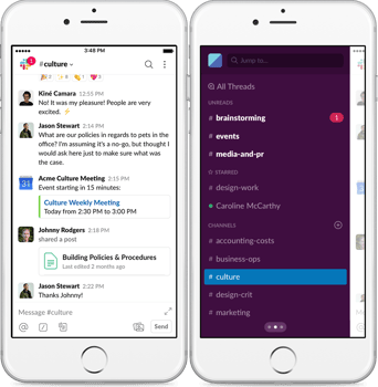 WOW Your Users With These 31 UX Best Practices for Mobile Design - slack 1