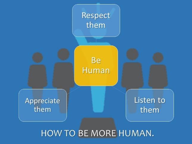 how to be more human - infographic