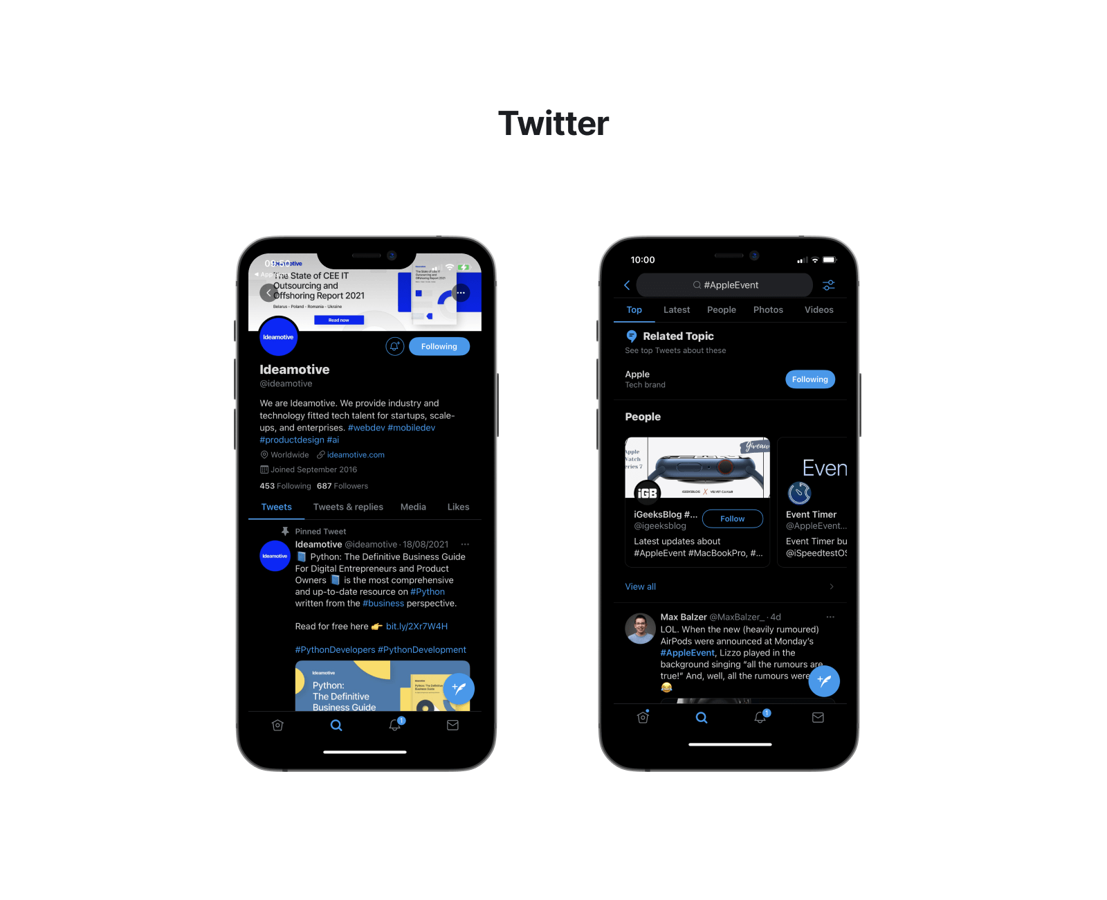 iOS Pillar Design - Mockup - Twitter