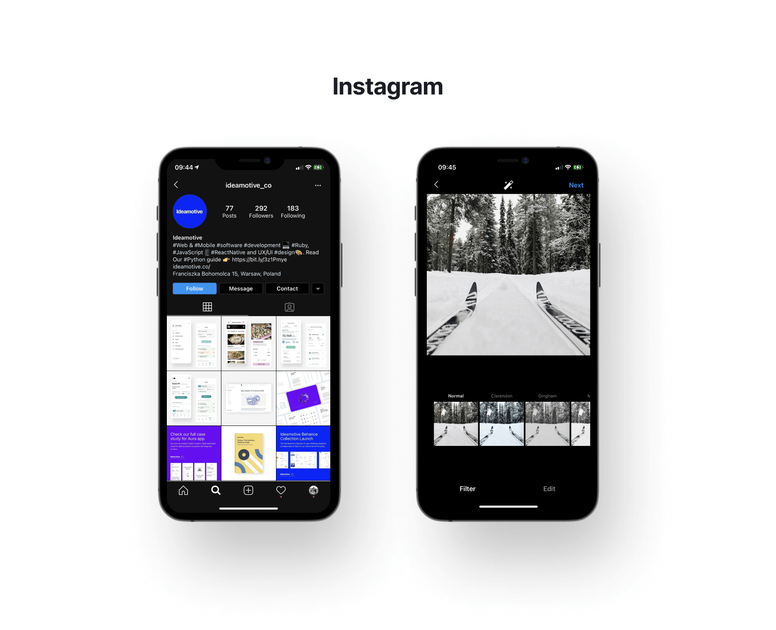 iOS Pillar Design - Mockup Instagram