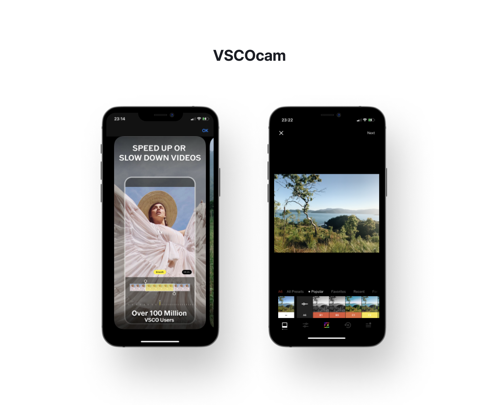 iOS Pillar Design - Mockup VSCOcam