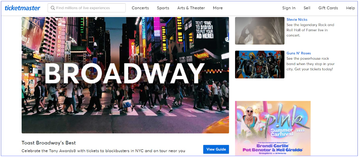ticketmaster - gitops example