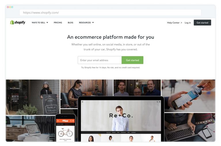 Shopify ecommerce platform is a great example of ecommerce web development in Ruby