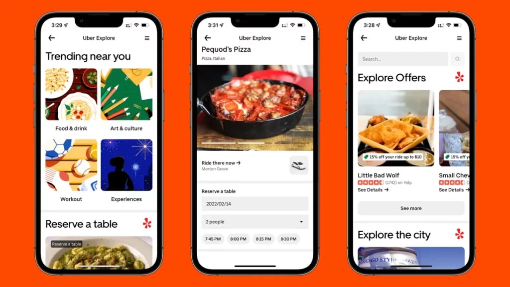 aplikacja mobilna Uber Eats