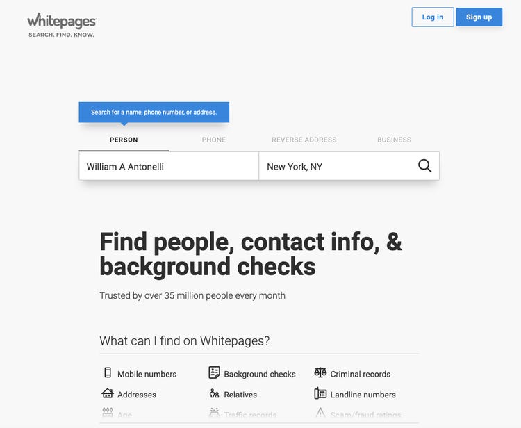 whitepages