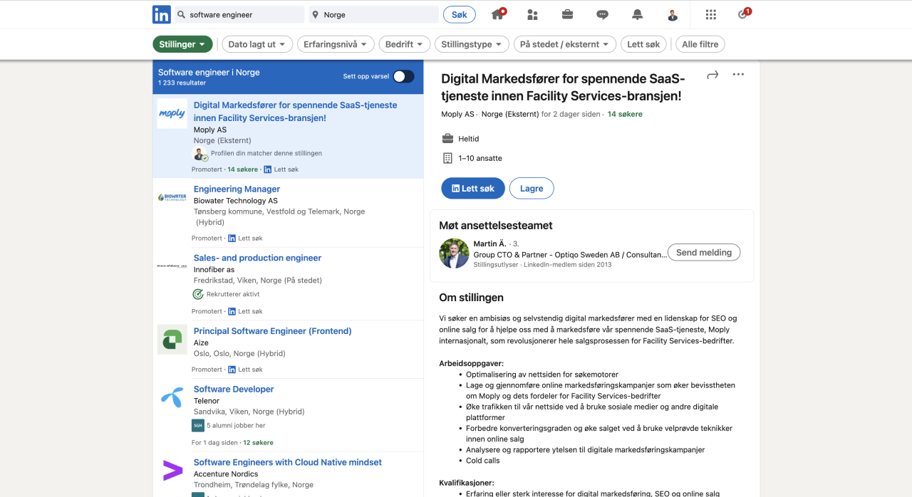 LinkedIn stillingsannonser – Lett å drukne i mengden