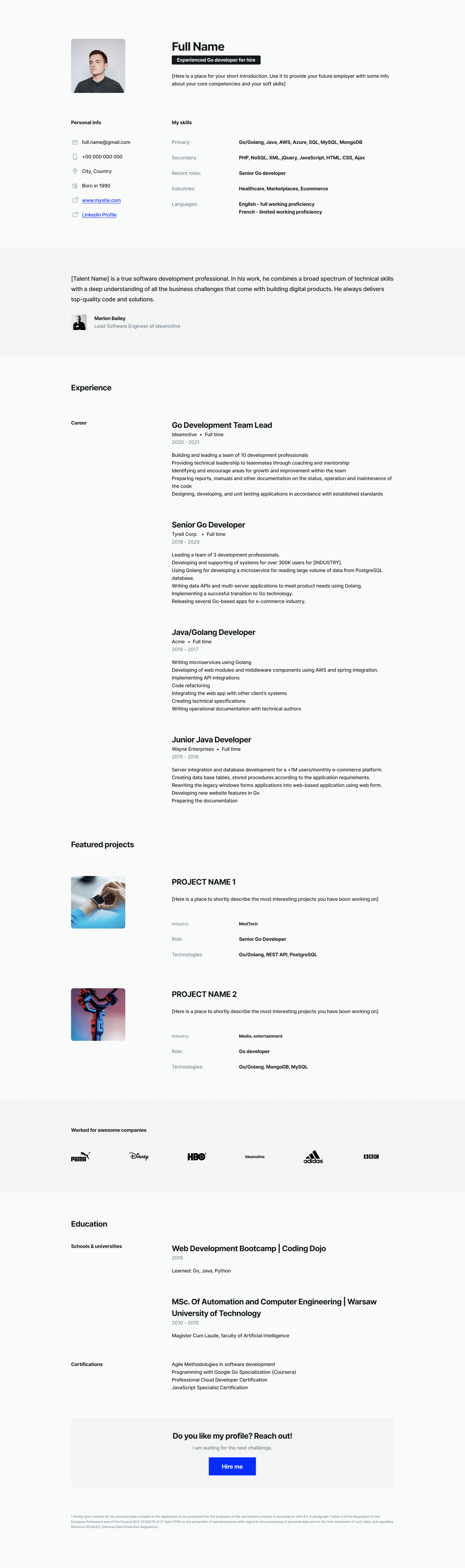 GO DEVELOPER RESUME (1)