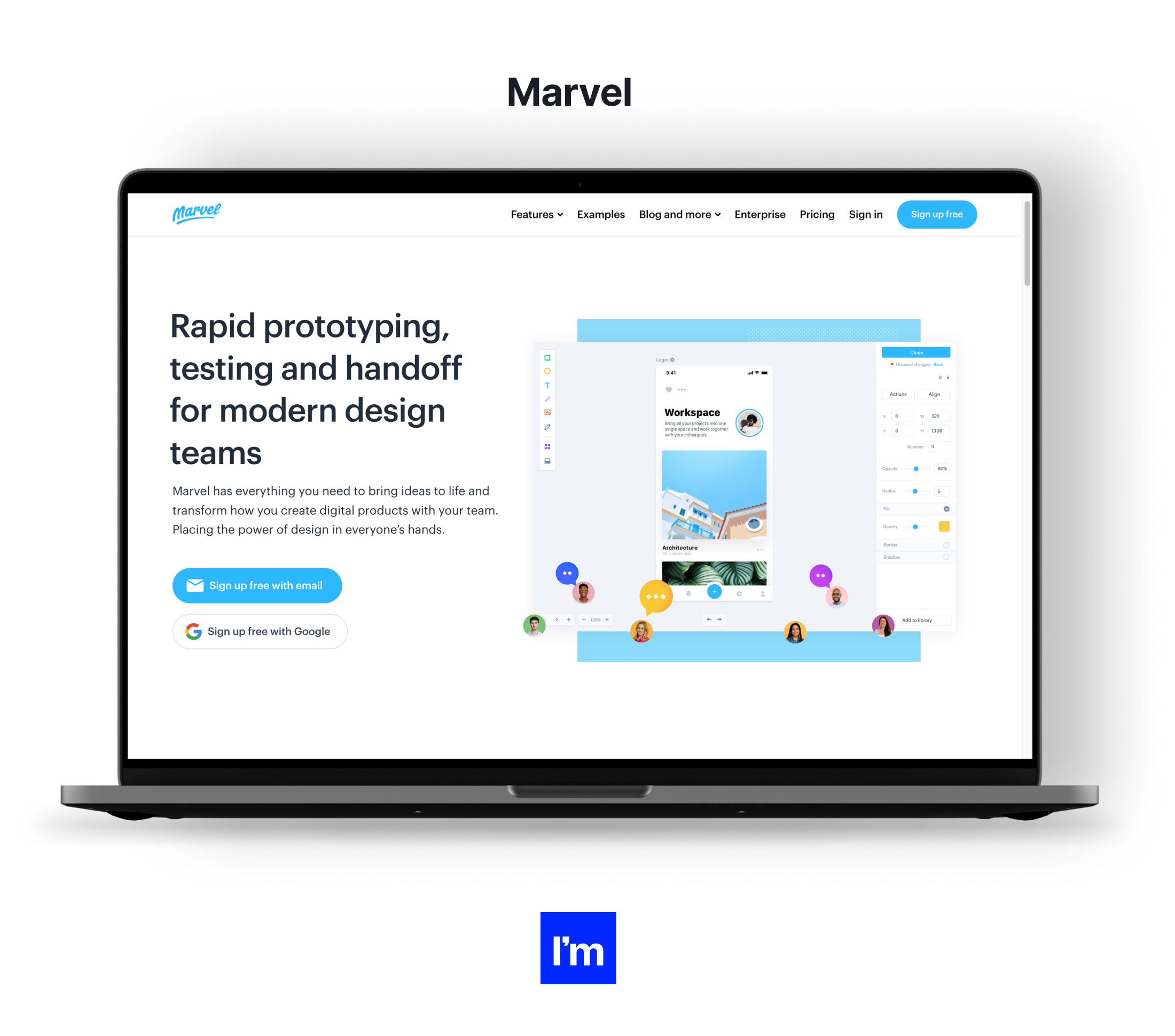 Marvel - top UI design tools