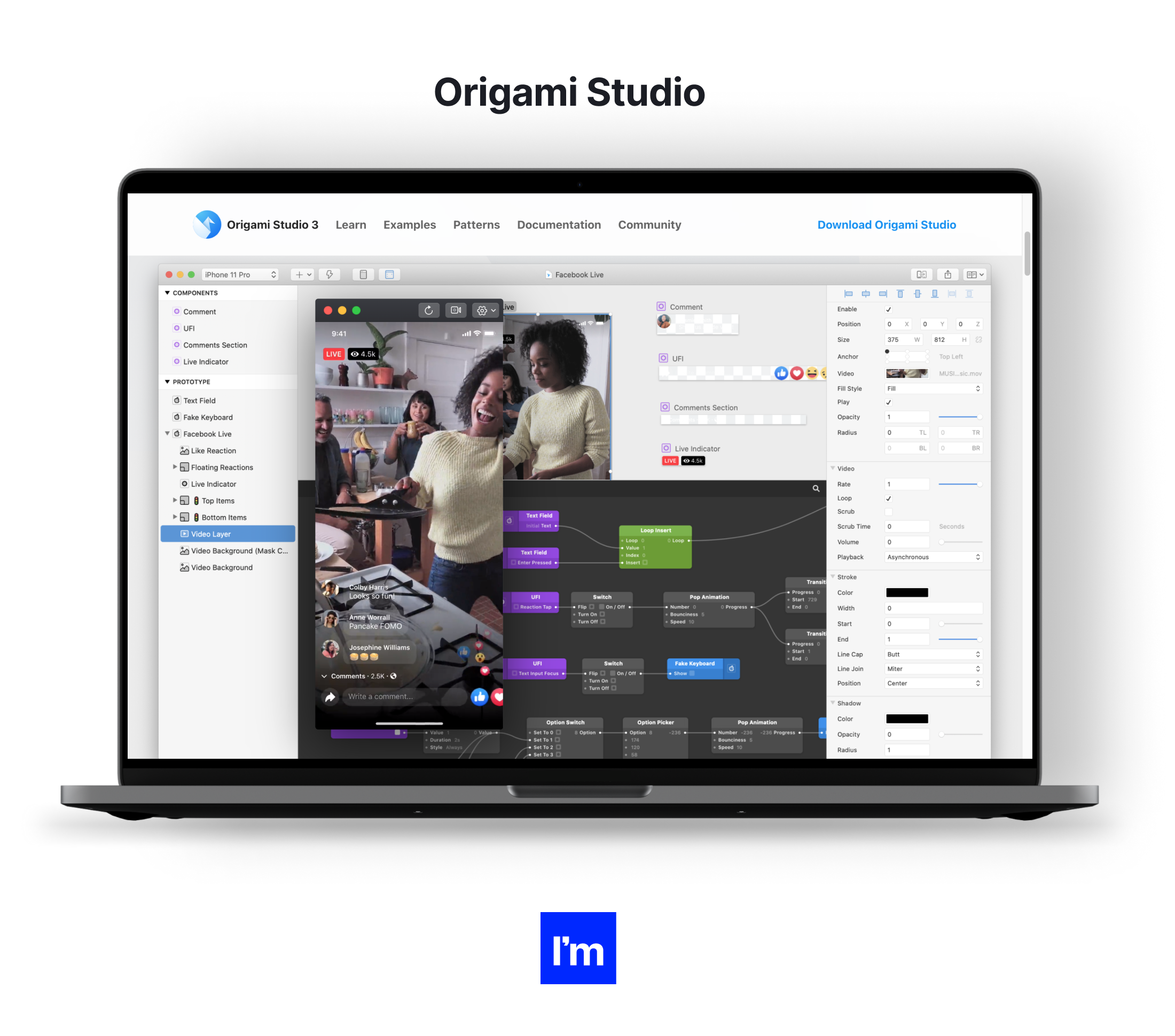 Origami Studio - top UI design tools