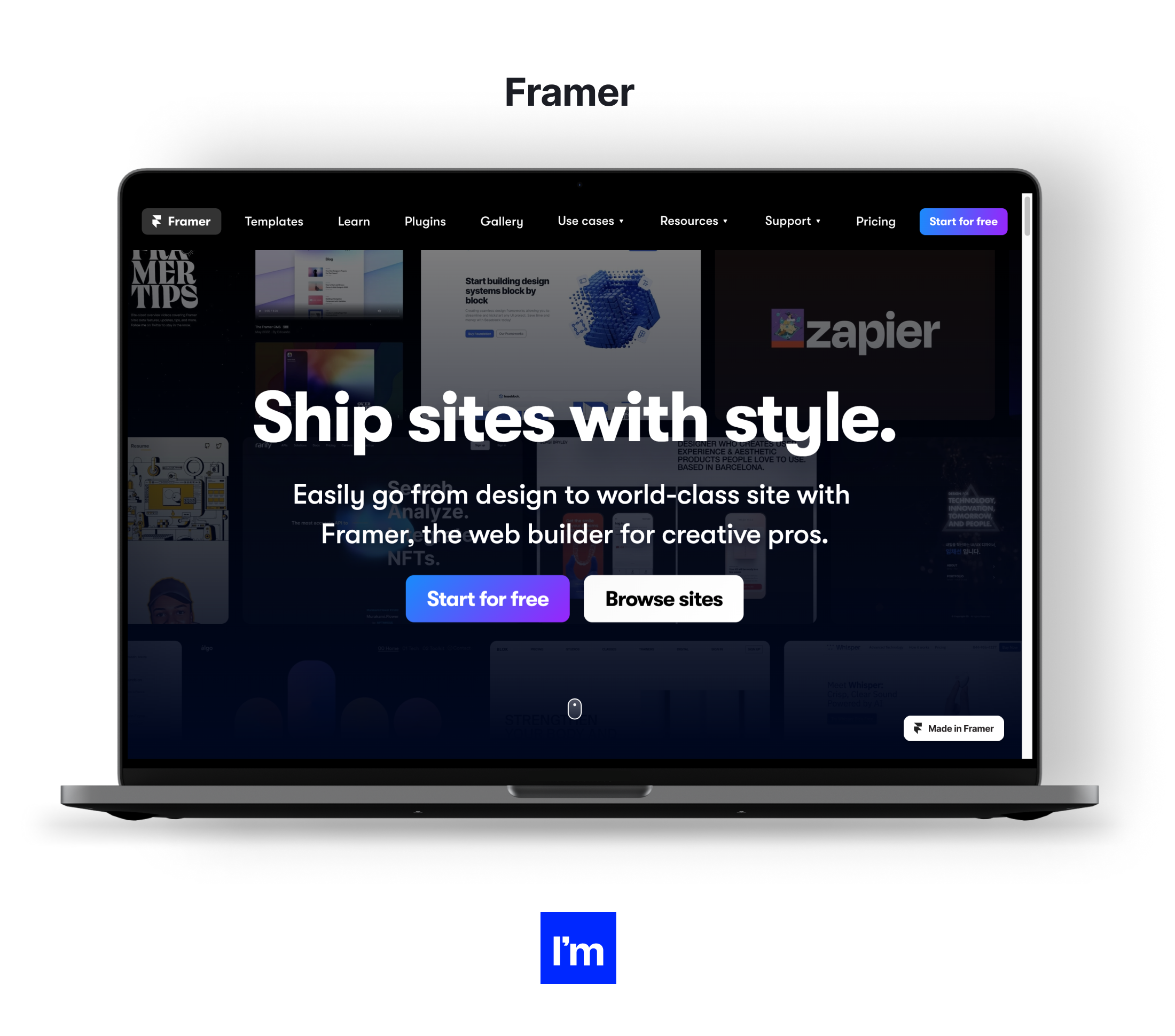 Framer - top UI design tools