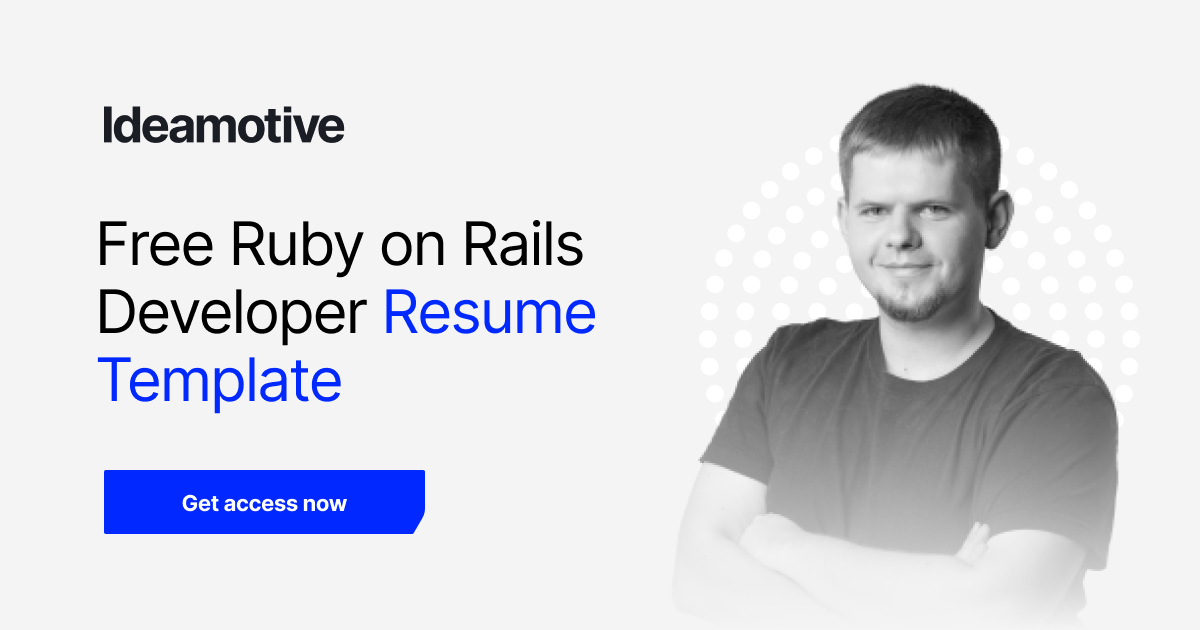 Free Ruby on Rails Developer Resume Template